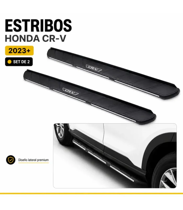 Estribos Honda CR-V 2023-2026 instalación opcional