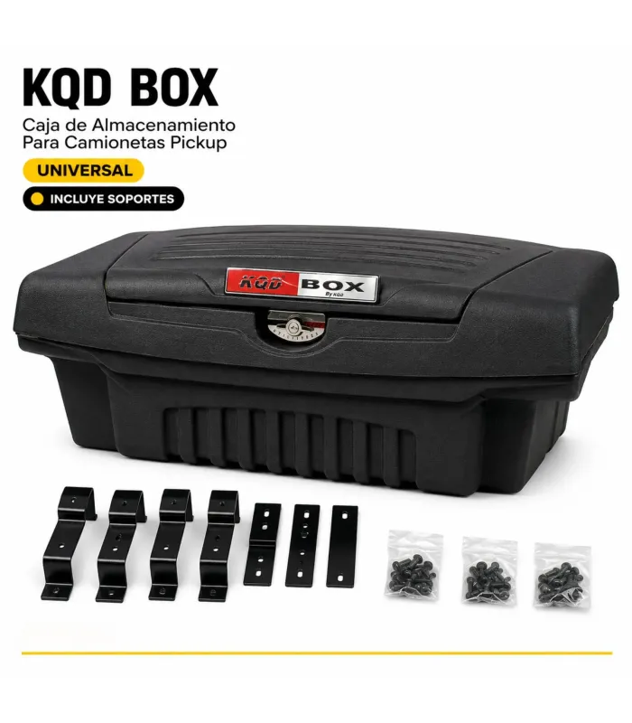 Caja KQD Box para camioneta validar rieles bedliner y accesorios