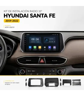 Kit radio Android 10 pulgadas Hyundai Santa Fe 2019-2022