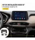 Kit de instalación Santa Fe validar tablero radio original y conectores