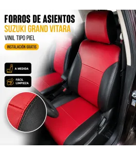 Forros de asientos Suzuki Grand Vitara en vinil tipo piel