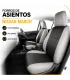 Forros de asientos Nissan March en leatherette vinil tipo piel