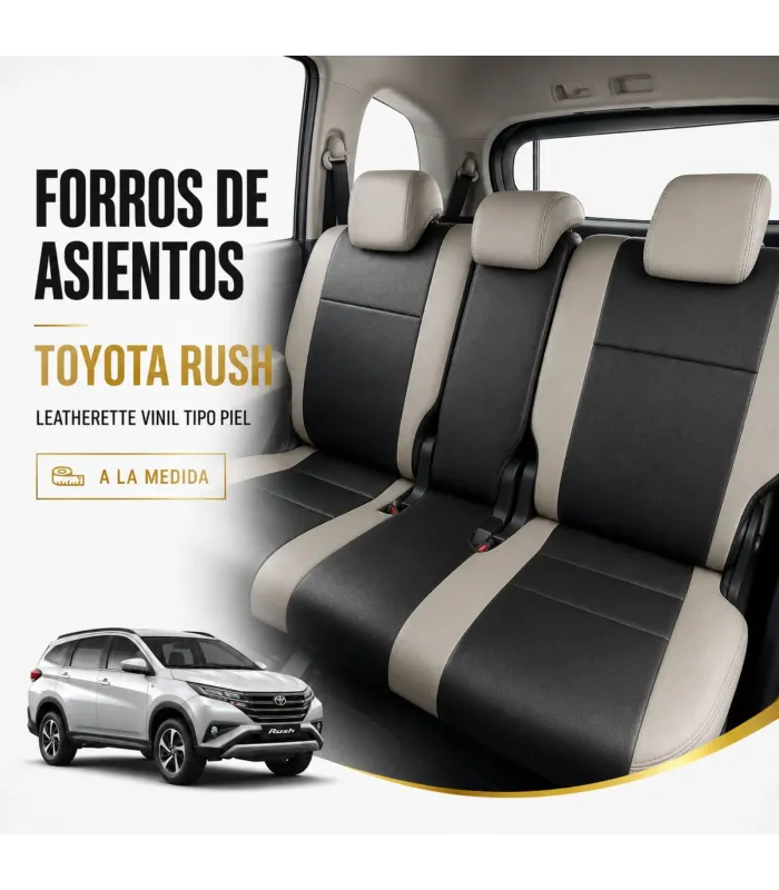 Forros a la medida Toyota Rush con garantía de 5 años