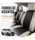 Forros Toyota Rush color sólido o combinado con logo opcional