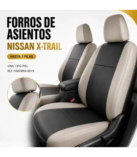Forros de asientos Nissan X-Trail en vinil tipo piel