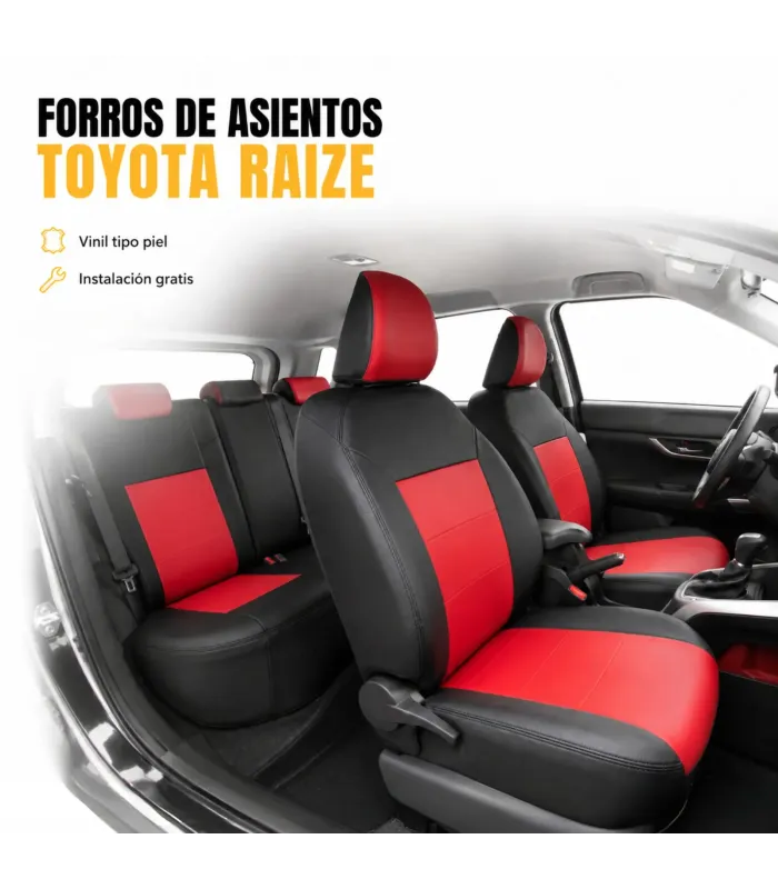 Forros Toyota Raize color sólido o combinado
