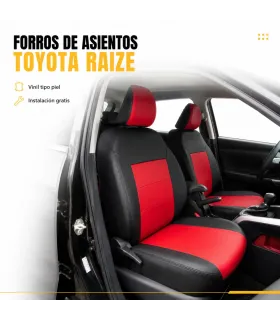 Forros de asientos Toyota Raize en vinil tipo piel