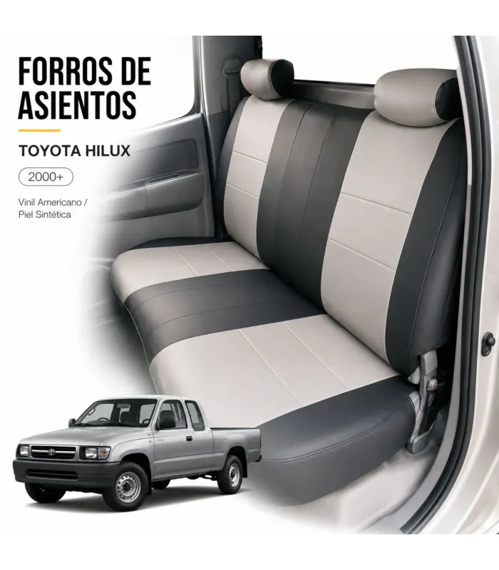 Forros a la medida Toyota Hilux 2000 doble cabina