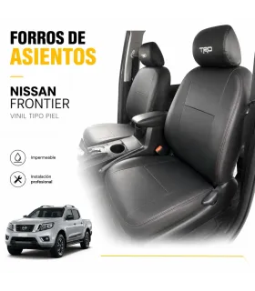 Forros de asientos Nissan Frontier en vinil tipo piel