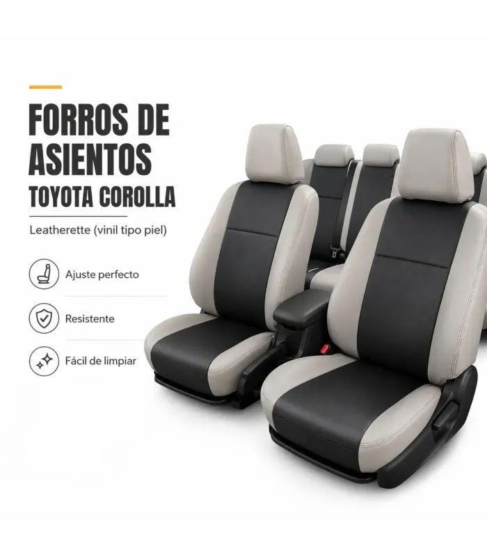 Forros a la medida Toyota Corolla primera y segunda fila