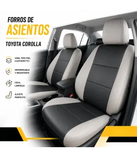 Forros de asientos Toyota Corolla en leatherette vinil tipo piel
