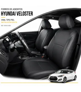 Forros de asientos Hyundai Veloster en leatherette vinil tipo piel