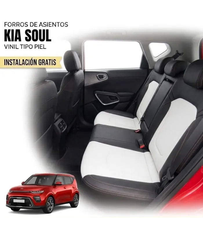 Forros Kia Soul color sólido o combinado