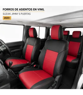Forros de asientos Suzuki Jimny 5 puertas en vinil tipo piel