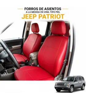 Forros a la medida Jeep Patriot color rojo