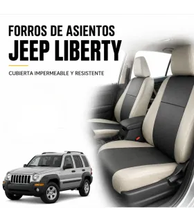 Forros de asientos Jeep Liberty en vinil tipo piel