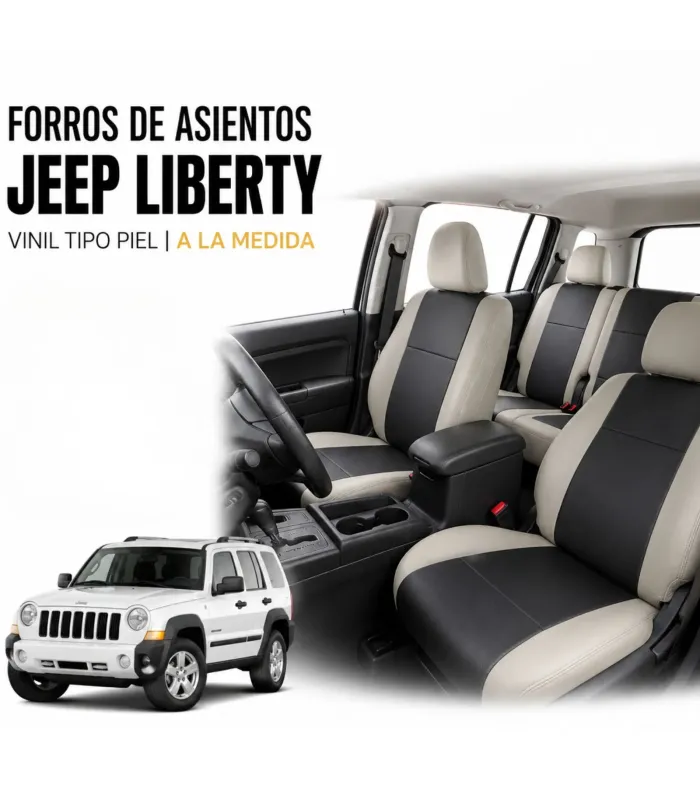 Forros Jeep Liberty impermeables color sólido o combinado