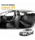 Forros de asientos Lexus GS con logo o sin logo