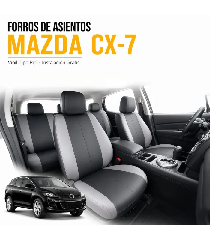 Forros a la medida Mazda CX-7 primera y segunda fila