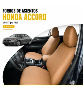 Forros a la medida Honda Accord primera y segunda fila