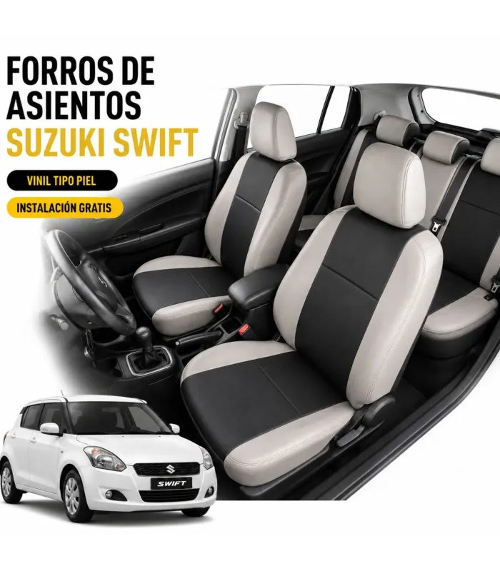 Forros de asientos Suzuki Swift con logo o sin logo