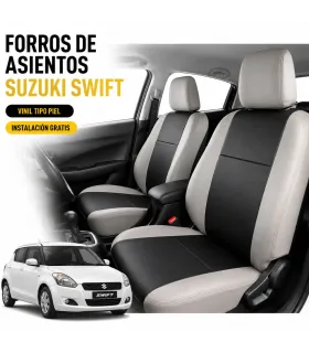 Forros de asientos Suzuki Swift en vinil tipo piel
