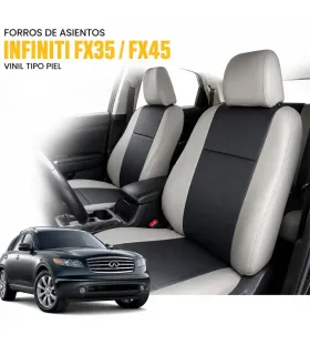 Forros de asientos Infiniti FX35 FX45 en vinil tipo piel