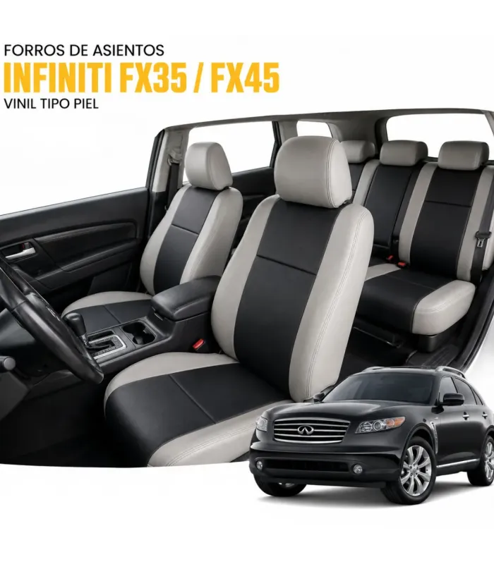 Forros Infiniti FX35 FX45 impermeables color sólido o combinado