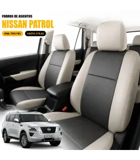 Forros a la medida Nissan Patrol primera segunda y tercera fila