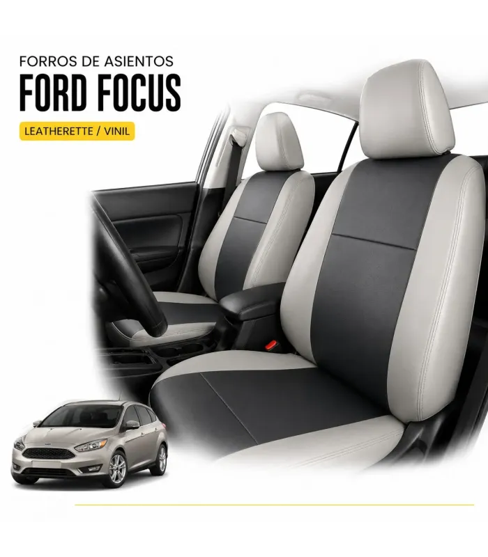 Forros Ford Focus color sólido o combinado