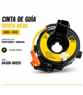 Clock spring Toyota Fortuner Hilux Innova referencia 84306-0K020