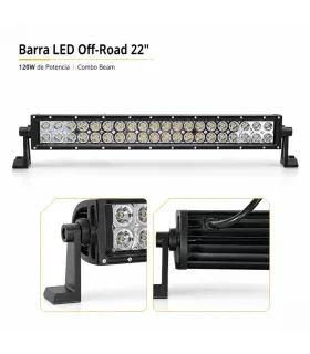 Alta Intensidad- Barra LED Off-Road 22" Dual Row
