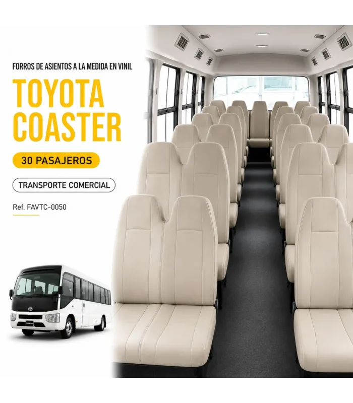 Forros de Asientos Toyota Coaster 30 Pasajeros