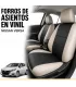 Forros de asientos a la medida en leatherette vinil para Nissan Versa