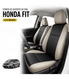 Forros de asientos a la medida en leatherette vinil para Honda Fit