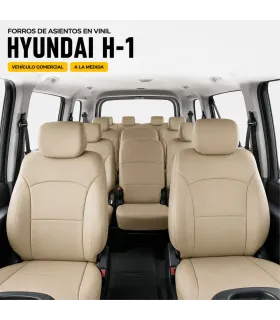 Forros de asientos a la medida en leatherette vinil para Hyundai H-1
