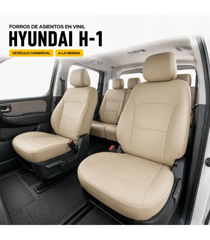 Forros Hyundai H-1 vinil tipo piel para vehículo comercial