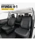 Interior Hyundai H-1 con forros de asientos leatherette a la medida