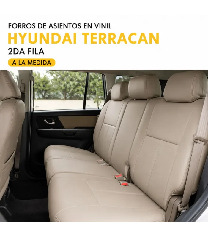 Forros personalizados para Hyundai Terracan hasta 3 filas Auto Fashion