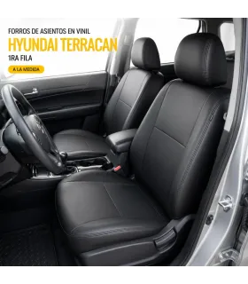 Forros de asientos a la medida en leatherette vinil para Hyundai Terracan