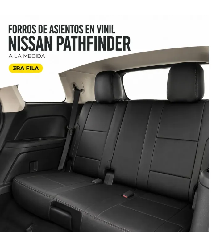 Forros Nissan Pathfinder vinil tipo piel 3 filas