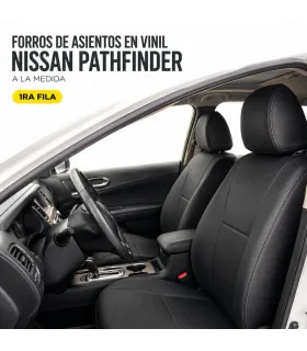 Forros de asientos a la medida en leatherette vinil para Nissan Pathfinder