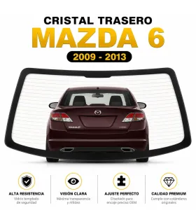 Vidrio posterior Mazda 6 años 2009 2010 2011 2012 2013