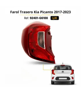 Farol Trasero Kia Picanto 2017-2023 92402-G6100 92401-G6100 | Auto Fashion