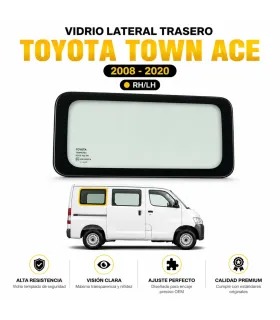 Vidrio lateral trasero Toyota Town Ace 2008 2020 RH