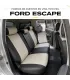 la Medida en Leatherette (Vinil) para Ford Escape 2da Fila