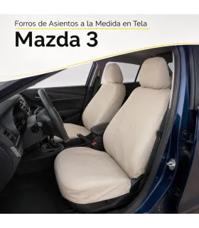 Forros de asientos en tela para Mazda 3 a la medida
