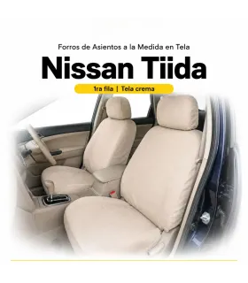 Forros de asientos en tela para Nissan Tiida a la medida