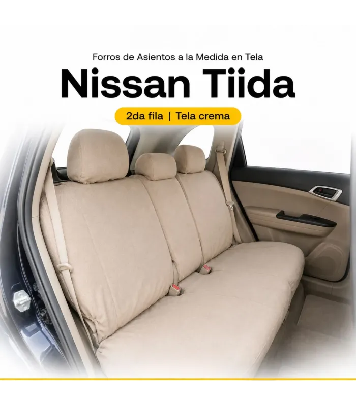 Forros Nissan Tiida tela transpirable instalación gratis