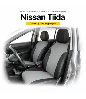 Forros de asientos en leatherette vinil para Nissan Tiida a la medida